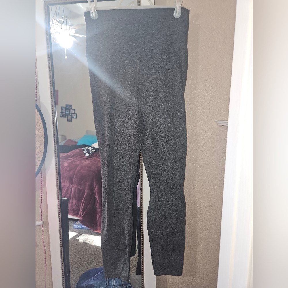 Charcoal High-Waisted Ankle Leggings